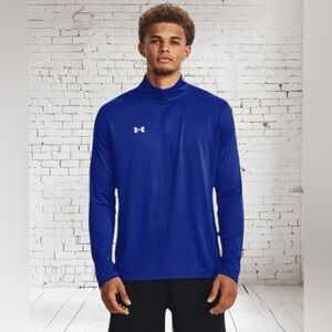 Under Armour Blue 1/4 Zip Long Sleeve Shirt Small NWT | Performance Layer